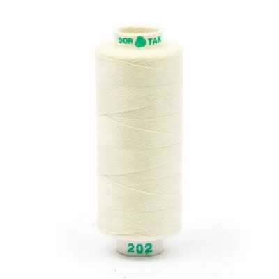 Нитки бытовые Dor Tak 40/2 366м 100% п/э, цв.202 ЭКРЮ