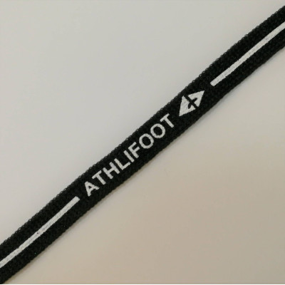Шнур плоский черный ATHLIFOOT