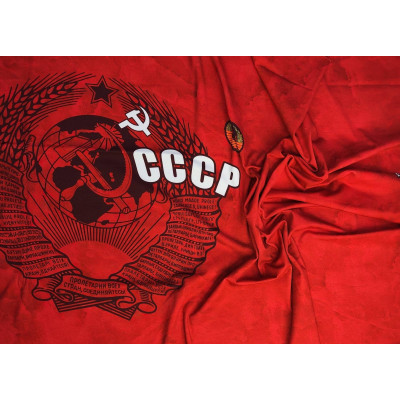 Кулир-купон принт СССР (Купон 72 на 180 см.)