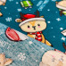 Кулир принт Олени на синем